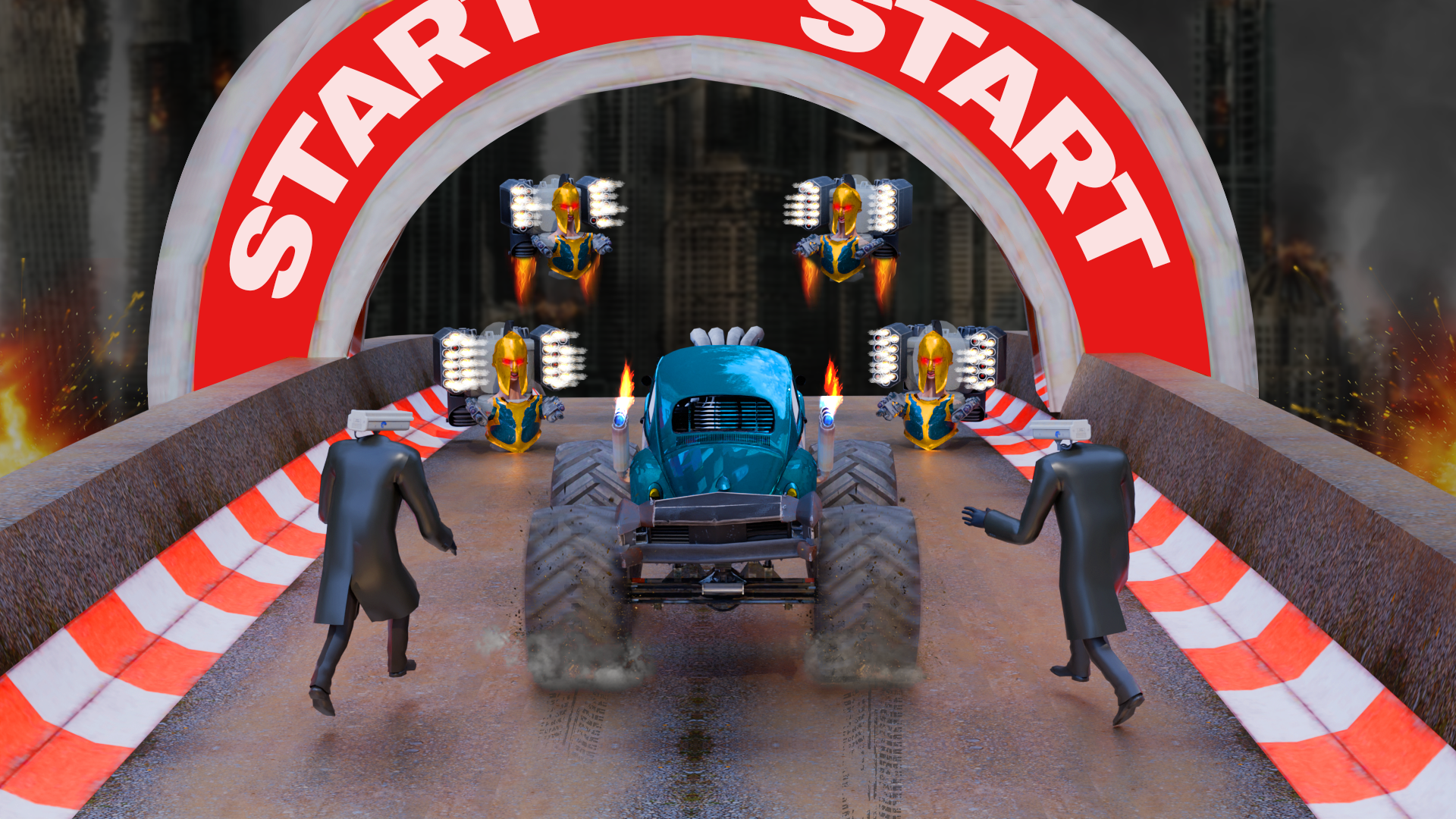 Monster Truck Stunts Game. Experience Extreme Offroad Racing with 4x4 Monster Trucks
