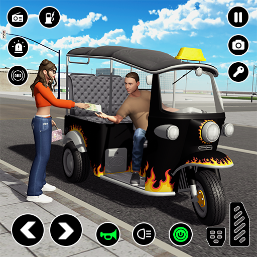 Tuk Tuk Rickshaw: Driving Game! Experience the thrill of Auto Rickshaw Simulator, enjoy City Transp