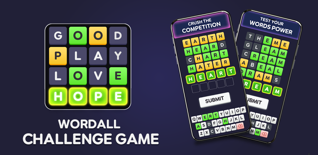 Wordall: Daily Word Test. The Ultimate Word Search and Brain Game. Enjoy Daily Challenges with Word