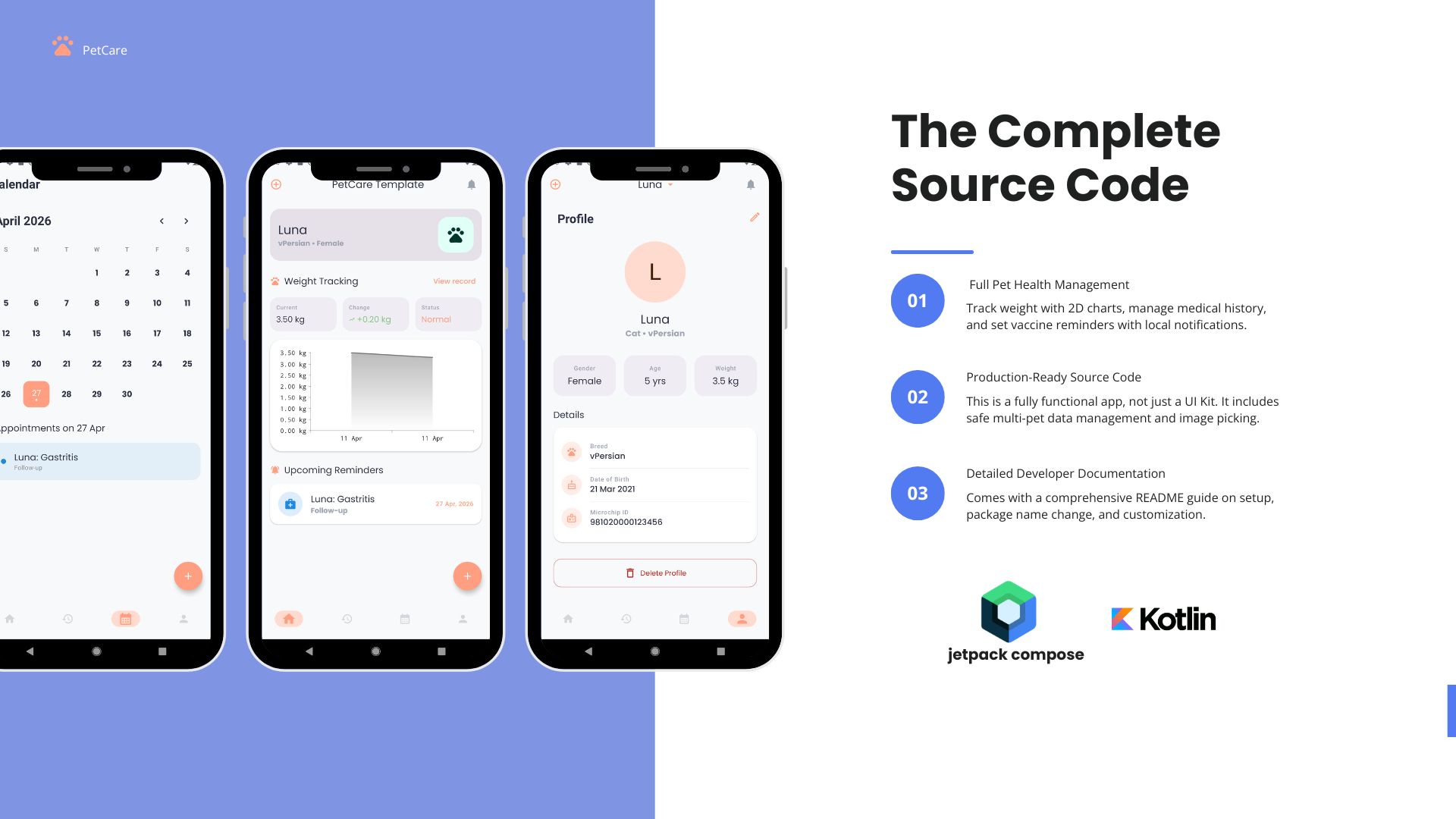 PetCare - Advanced Jetpack Compose Pet Management
